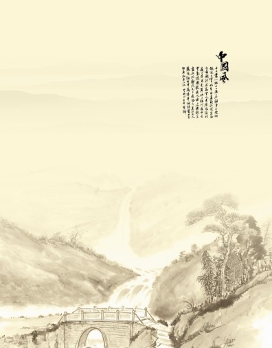 y007 国画 山水画 水墨画 古典 中国风